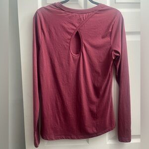 Women's Long Sleeve Burgundy Top